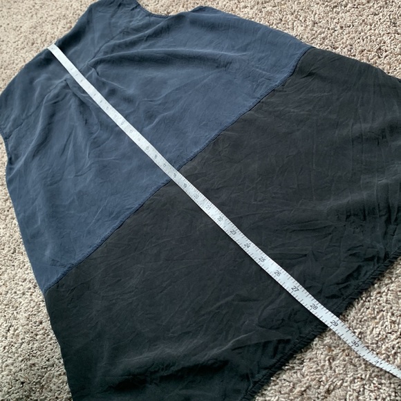 Vince Silk Colour Block Button Up Sleeveless Blouse - Picture 9 of 11